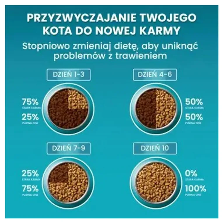 PURINA One kassitoidu üleminekusoovitused
