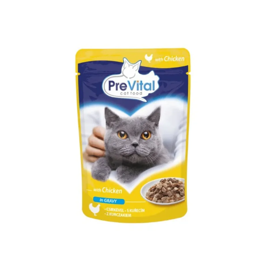PREVITAL Mix 96 x 100g märgtoit steriliseeritud täiskasvanud kassidele, 4 maitset (kana, vasikaliha, lõhe, linnuliha) – 3