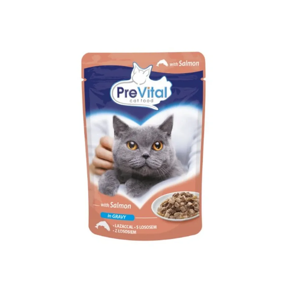 PREVITAL Mix 96 x 100g märgtoit steriliseeritud täiskasvanud kassidele, 4 maitset (kana, vasikaliha, lõhe, linnuliha) – 5