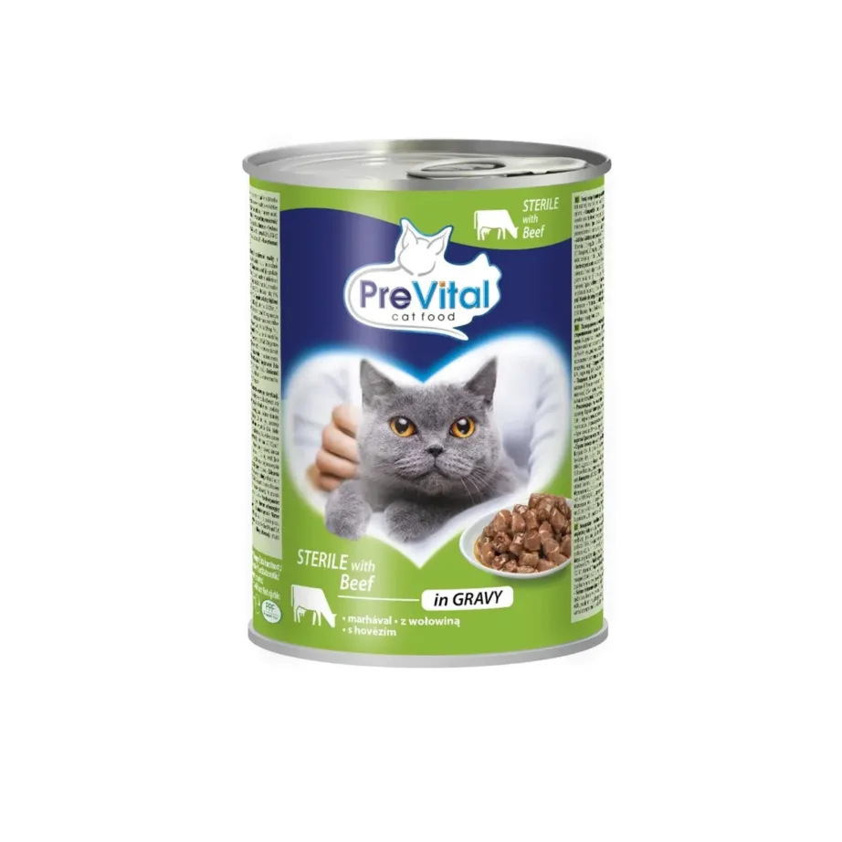 PreVital Sterile Beef 415 g veiselihaga märgtoit täiskasvanud steriliseeritud kassidele