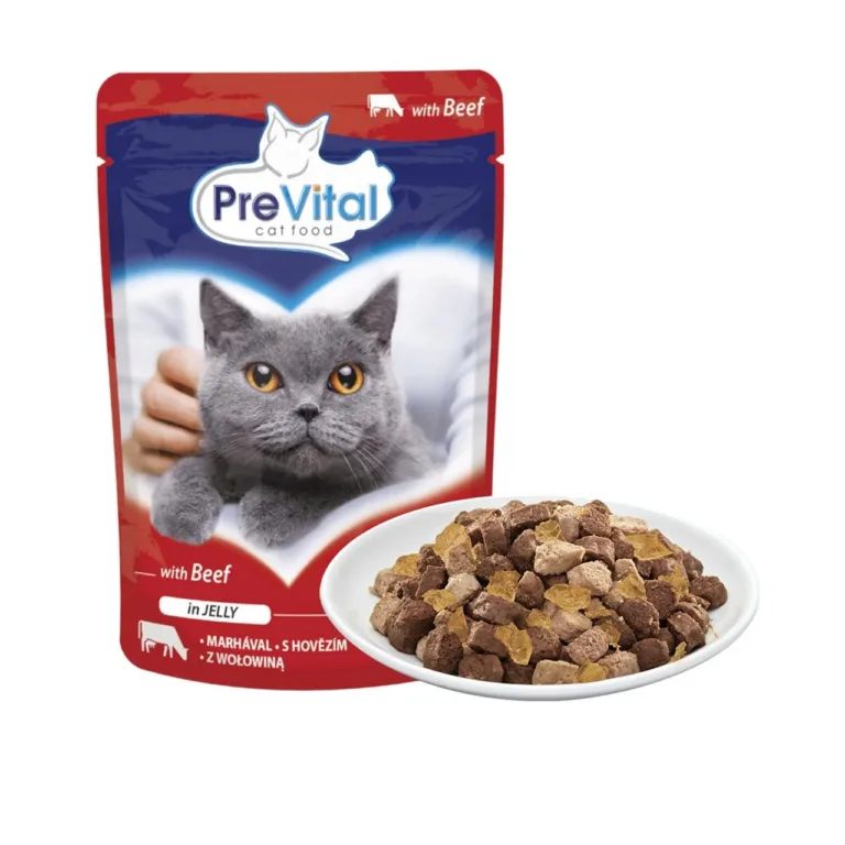 PreVital veiselihaga kassitoit kotis pakk ja toit