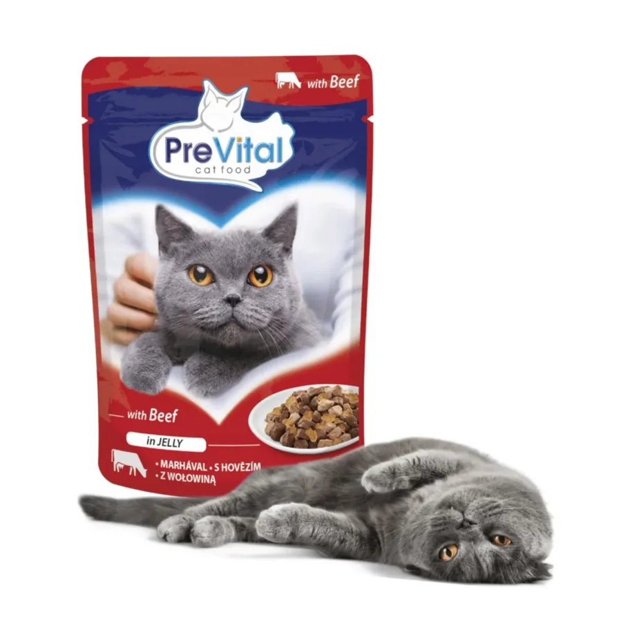 PreVital veiselihaga kassitoit kotis 100 g – märgtoit täiskasvanud kassidele – 4