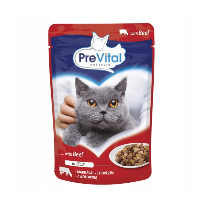 PreVital veiselihaga kassitoidu 100 g brändipakend