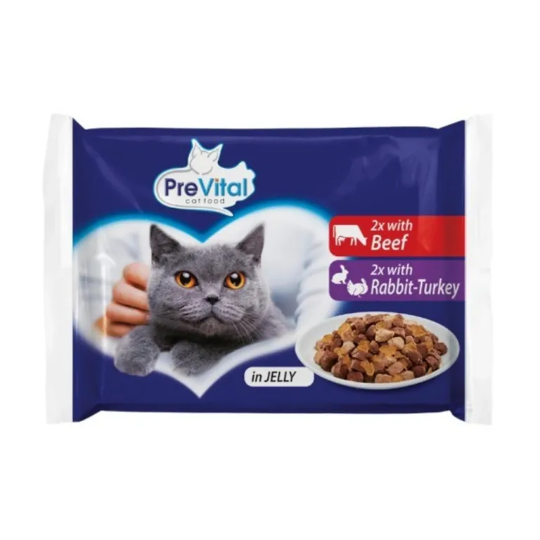 veise ja kalkuni märgtoit kassile PreVital pakend