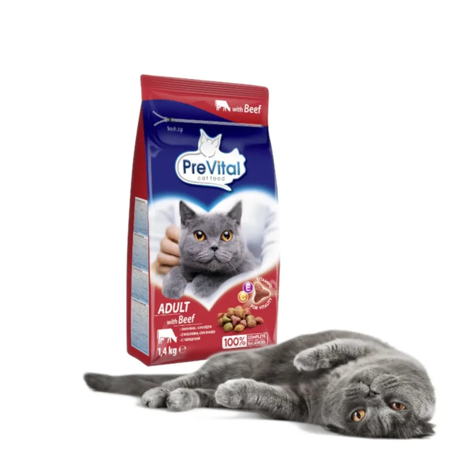 PreVital Adult Beef 1,4 kg kuivtoit veiselihaga täiskasvanud kassidele – 8