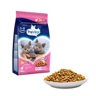 PreVital Junior Chicken 950g kuivtoidu pakk ja kauss