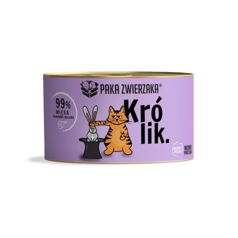 PAKA ZWIERZAKA küülikulihaga märgtoit kassile 200g purgis
