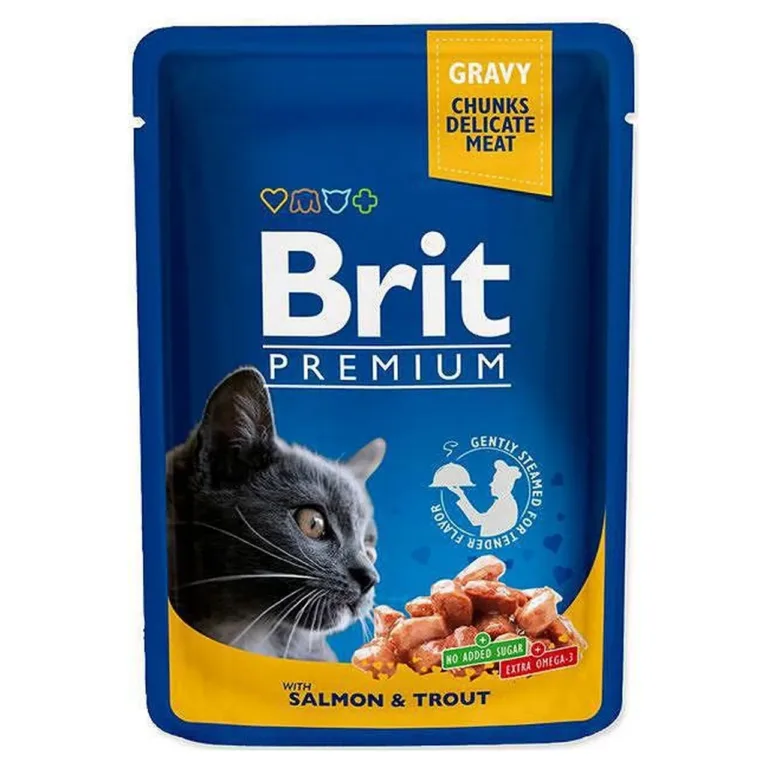 Brit Premium salmon & trout kassitoidu pakend