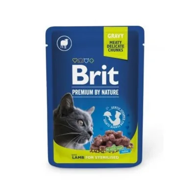 Brit steriliseeritud kassi lambaliha märgtoit 100g pakend