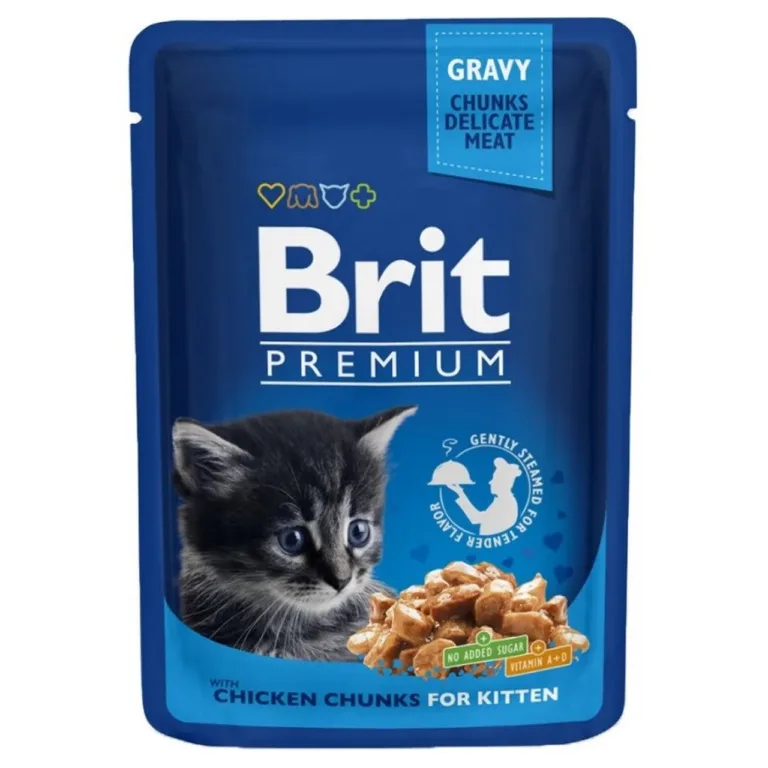 kanafileega märgtoit kassipoegadele Brit Premium by Nature