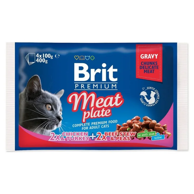 gluteenivaba kasside märgtoit Brit Premium by Nature