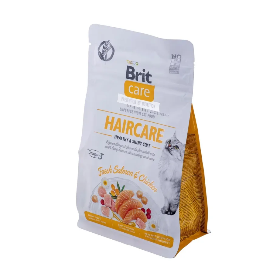 Brit Care Grain Free Haircare 400 g teraviljavaba kuivtoit lõhe ja kanaga täiskasvanud kassile karva ja naha tervise toetamiseks – 3