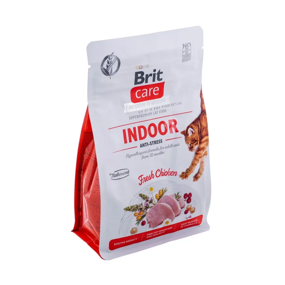 Brit Care Grain-Free Indoor Anti-Stress 400g gluteenivaba kuivtoit täiskasvanud toakassile kanaga – 2