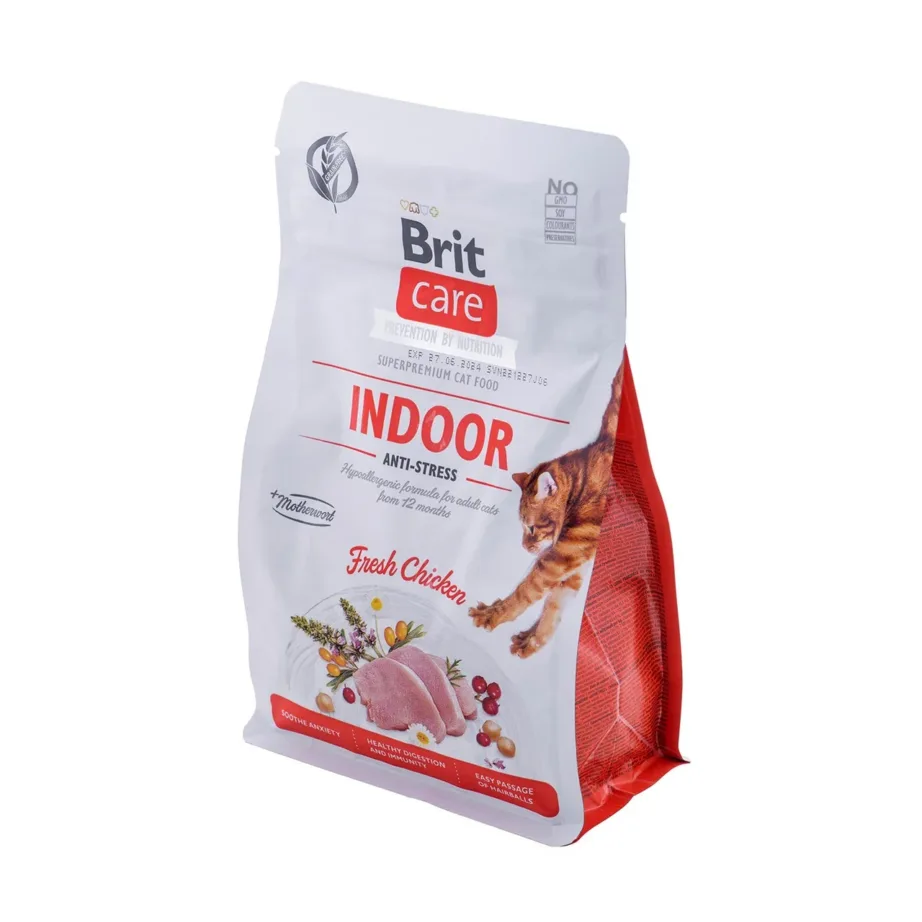 Brit Care Grain-Free Indoor Anti-Stress 400g gluteenivaba kuivtoit täiskasvanud toakassile kanaga – 4