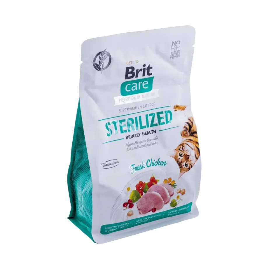 Brit Care Grain-Free Sterilized Urinary 400 g teraviljavaba kanaliha kuivtoit steriliseeritud kassidele ja kuseteede tervise toetuseks – 3