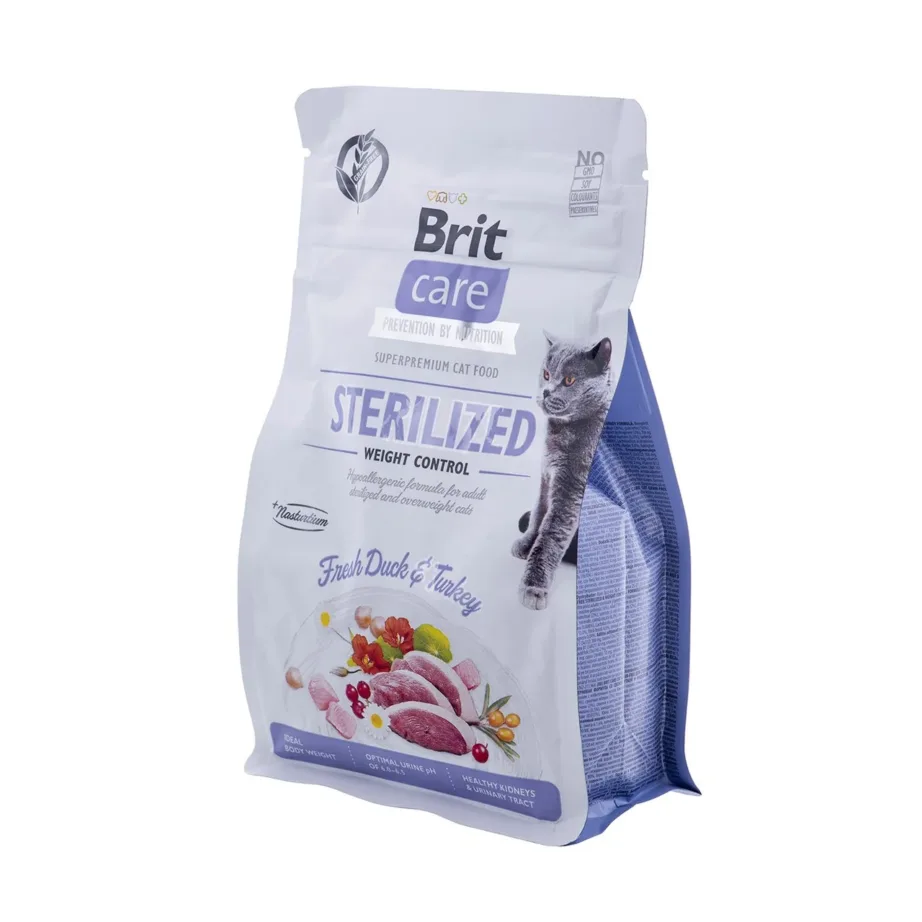 Brit Care Grain-Free Sterilized Weight Control 400g pardiliha ja kalkuniga täissööt steriliseeritud kassidele – 2