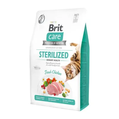 teraviljavaba kassitoit steriliseeritud kassile Brit Care 2 kg