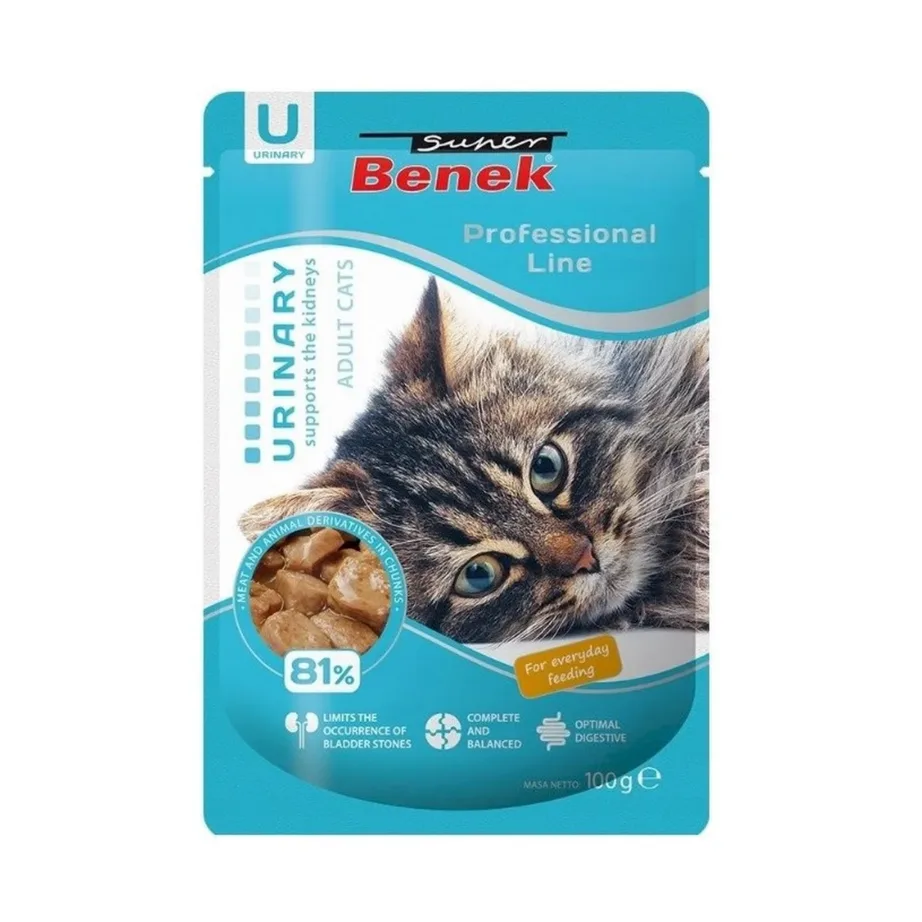 märg kassitoit kuseteedele Super Benek Urinary 100g pakend