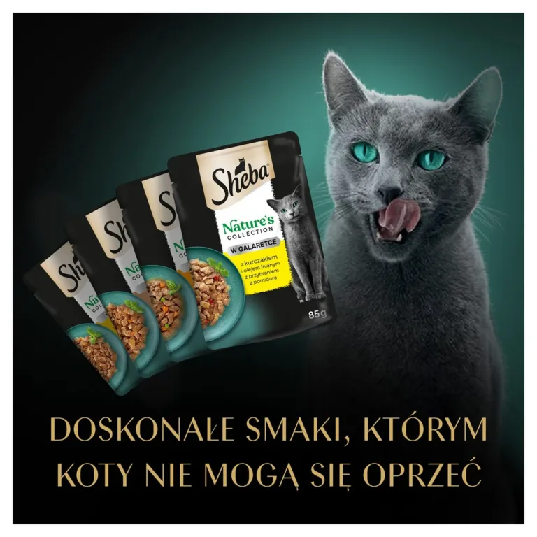 Sheba erinevad märgtoidutooted ja sarjad kassidele