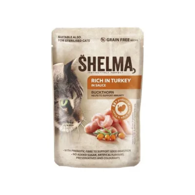 teraviljavaba kalkuni märgtoit kassile SHELMA 85g