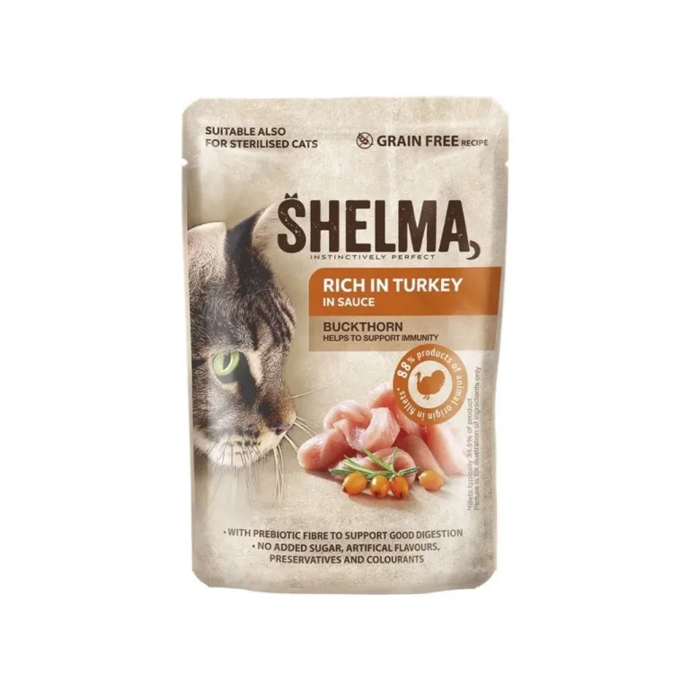 teraviljavaba kalkuni märgtoit kassile SHELMA 85g