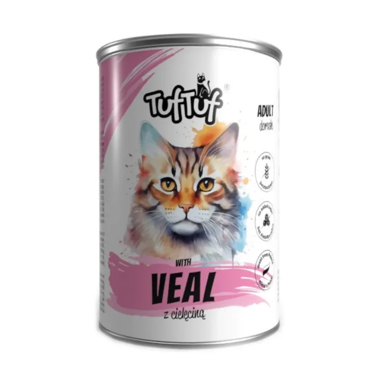 TUF TUF veiseliha märgtoit kassile 400g konserv