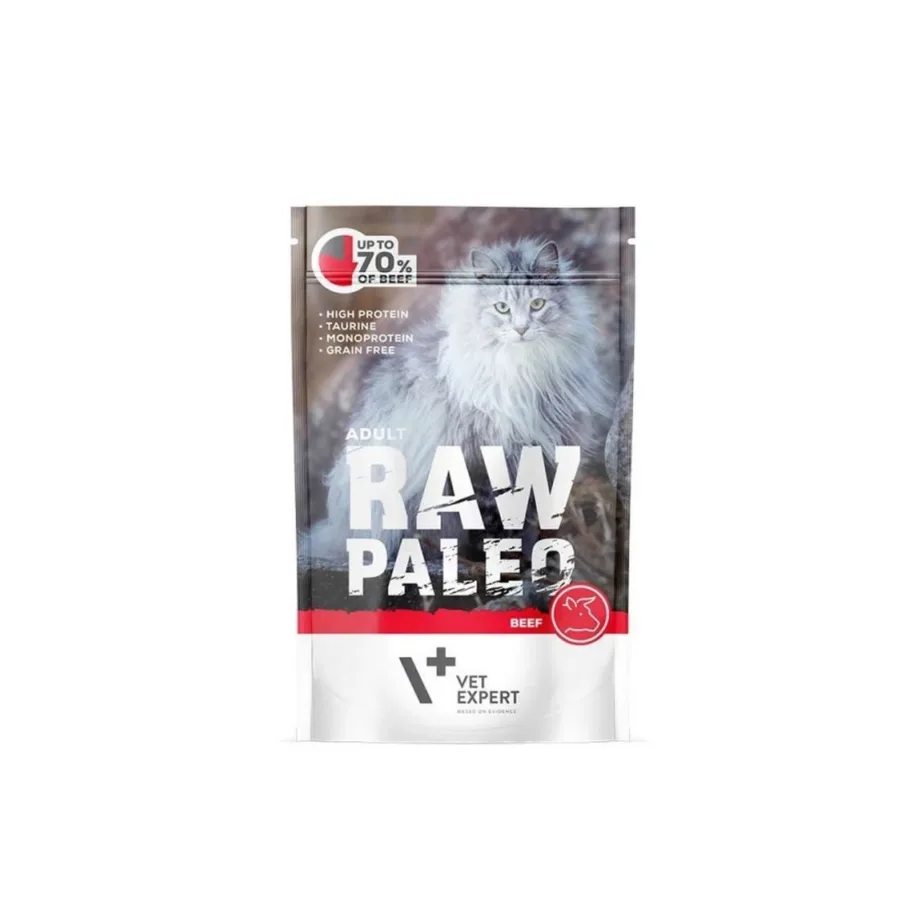 VetExpert Raw Paleo veiselihaga teraviljavaba kassitoit pakend