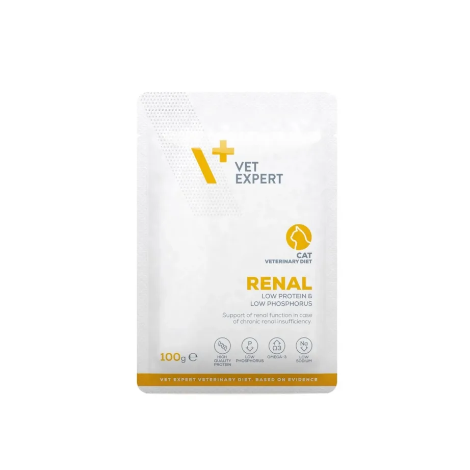 VetExpert Veterinary Diet Renal Cat 100g kana, sojavaba kassitoit neerupuudulikkusega kassidele