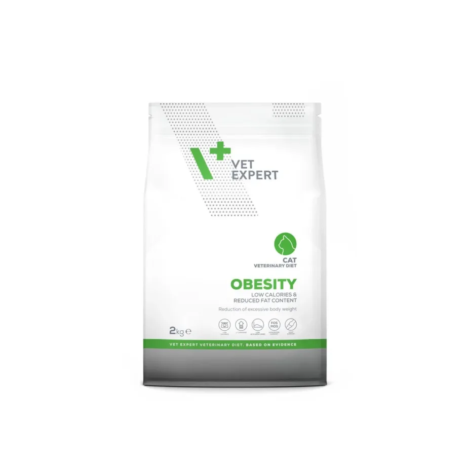 VetExpert Veterinary Diet Obesity 2 kg linnulihaga täiskasvanud kasside dieettoit ülekaalulisuse ja veresuhkru reguleerimiseks - 2