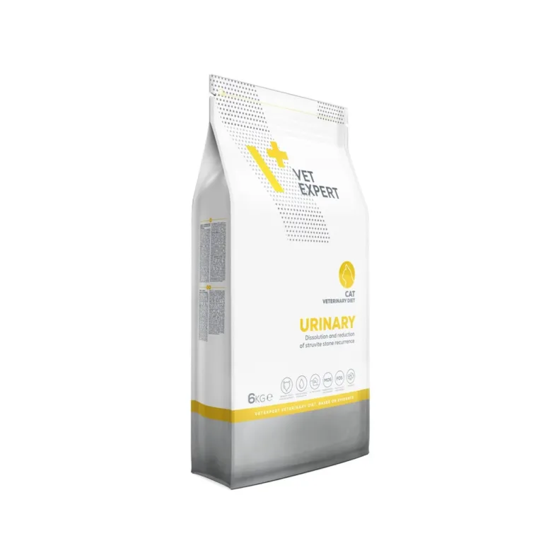 VetExpert kasside urinary kuivtoit 6 kg, toitainete info külg