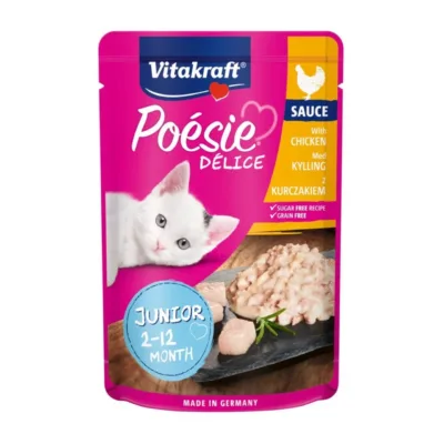 märgtoit kassipoegadele kana Vitakraft Poésie Délice Junior