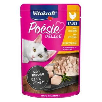Vitakraft kana märgtoit kassile Poésie Délice 85g kotikeses