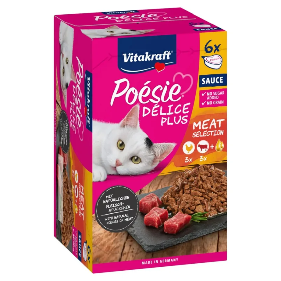 kana ja veiselihaga kassitoit Vitakraft märgtoit 6x85g