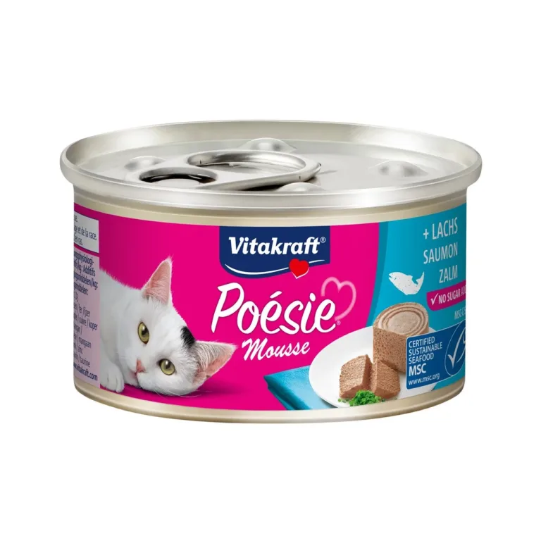 Vitakraft Poésie Mousse lõhega märgtoit kassile 85g purk
