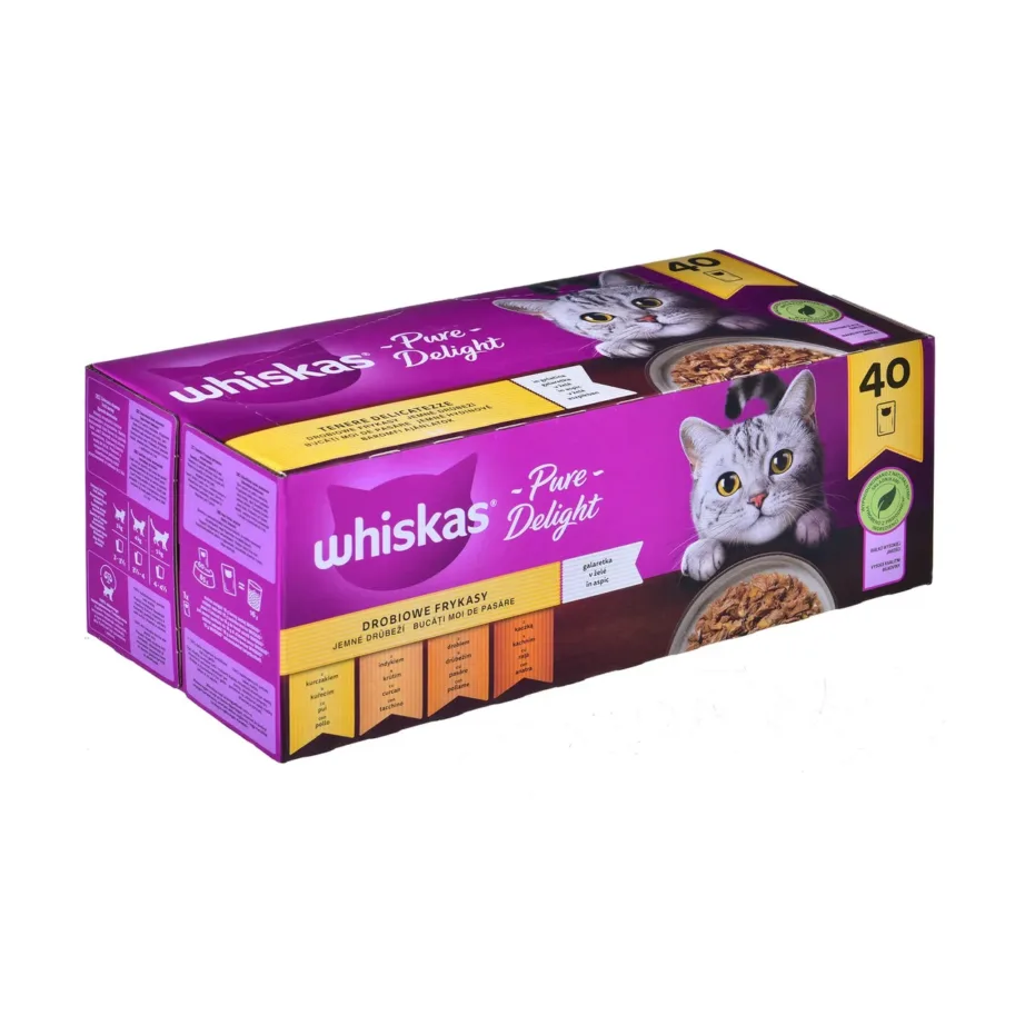 Whiskas 40 x 85 g linnulihaga želees märgtoit täiskasvanud kassidele – 6