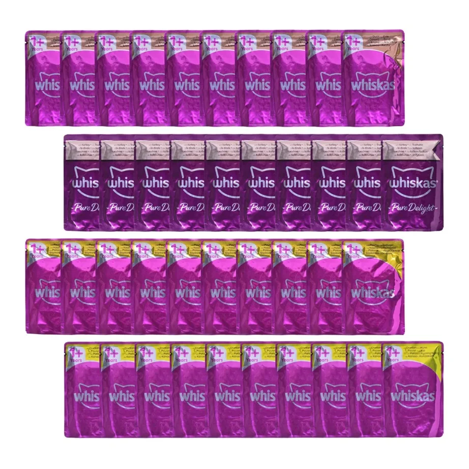 Whiskas 40 x 85 g linnulihaga želees märgtoit täiskasvanud kassidele – 11