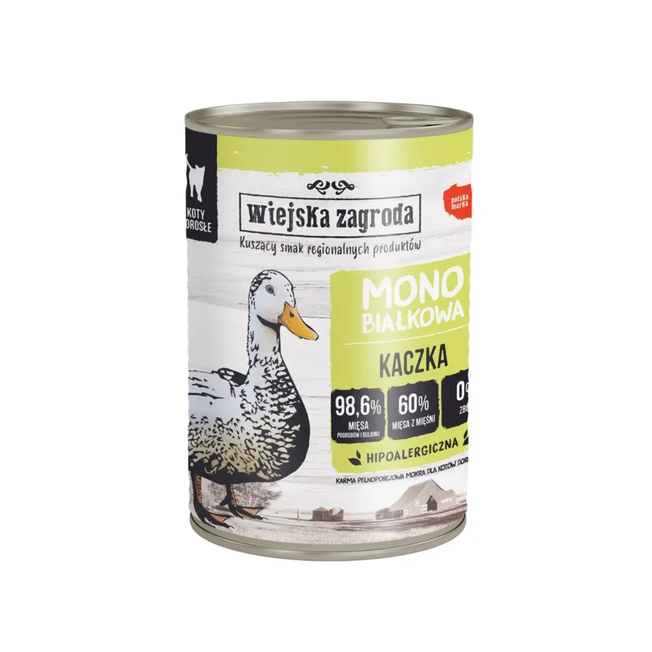 pardilihaga monoproteiin märgtoit kassile Wiejska Zagroda 400g