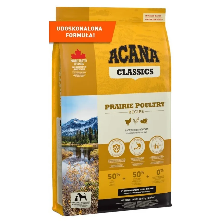 kanaga kuivtoit täiskasvanud koertele ACANA Prairie Poultry