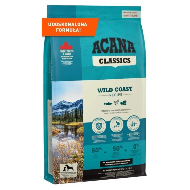 ACANA Wild Coast lõhega kuivtoit koertele 9,7 kg pakk