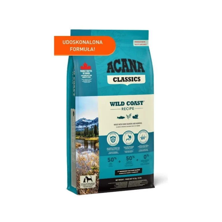 lõhega kuivtoit koertele ACANA Classics Wild Coast 14,5 kg