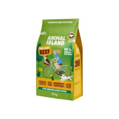 veiselihaga gluteenivaba koeratoit 12kg ANIMAL ISLAND ees