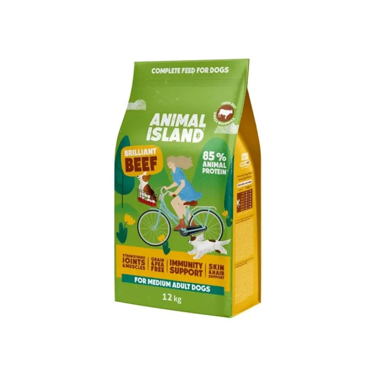 veiselihaga gluteenivaba koeratoit 12kg ANIMAL ISLAND ees