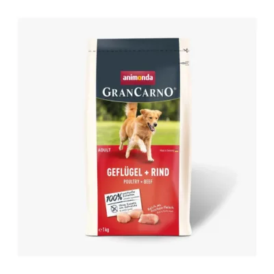 Animonda GranCarno linnulihaga gluteenivaba koeratoit 1kg kott