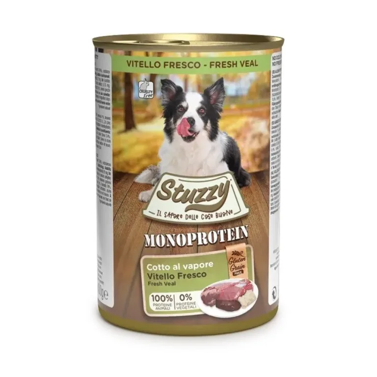 vasikaliha märgtoit koertele Stuzzy Monoprotein 400g purk