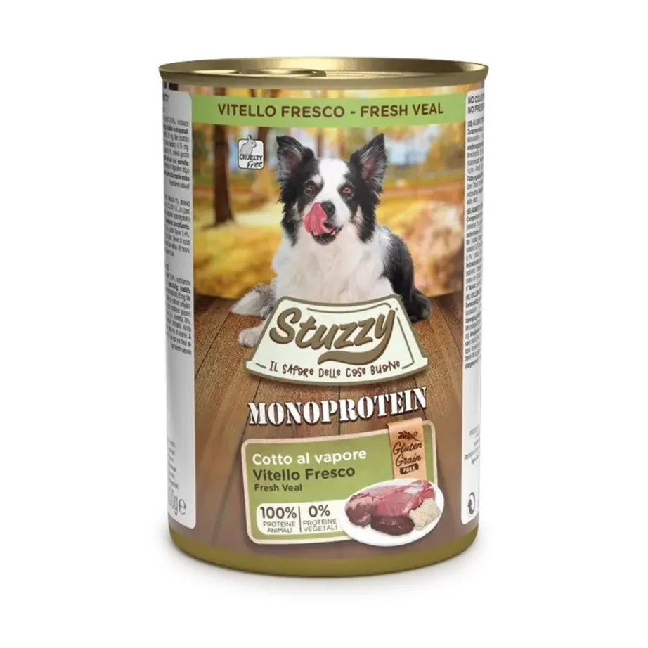 vasikaliha märgtoit koertele Stuzzy Monoprotein 400g purk