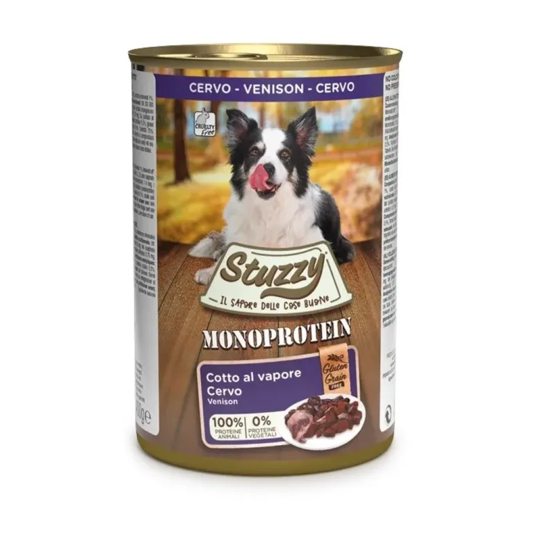 Stuzzy hirveliha märgtoit koertele 400g purgis