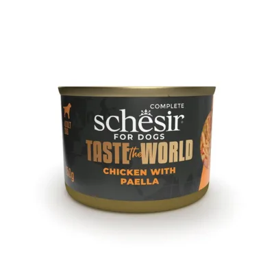 kana paella märgtoit koertele Schesir 150g konserv