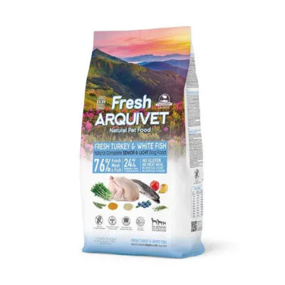 Arquivet Fresh Senior & Light poolniiske kalkuni koeratoit kott