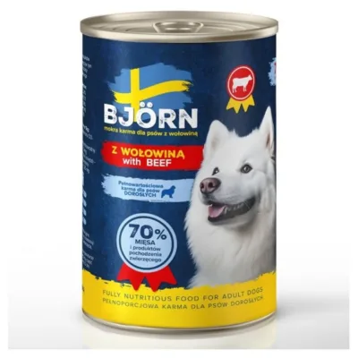 BJORN 400g veiselihaga märgtoit koertele purgis
