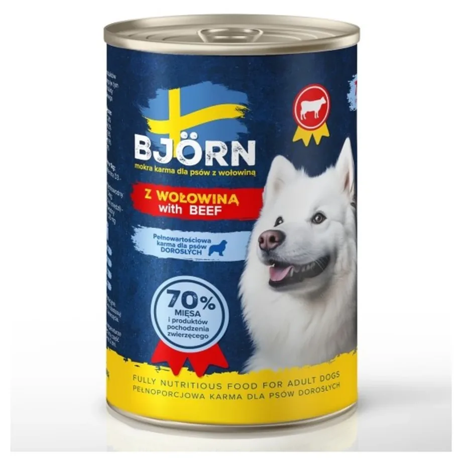 BJORN 400g veiselihaga märgtoit koertele purgis